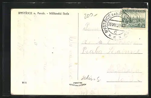 AK Bystrice nad Pernst., Mestanska skola