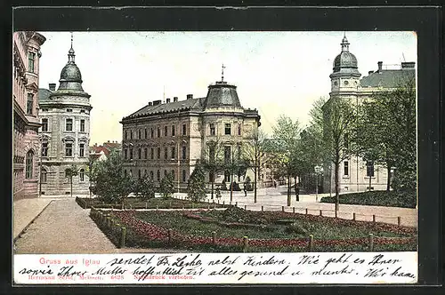 AK Iglau, Gartenanlagen in der Stadt