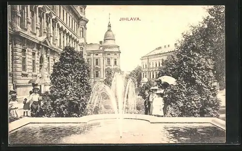 AK Jihlava, Kinder bestaunen Springbrunnen