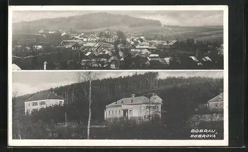 AK Bobrau, Villen am Hang, Gesamtansicht