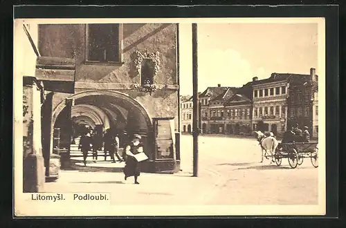 AK Leitomischl / Litomysl, Podloubi