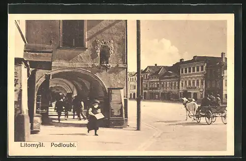 AK Leitomischl / Litomysl, Podloubi