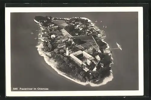 AK Fraueninsel im Chiemsee, Ortsansicht