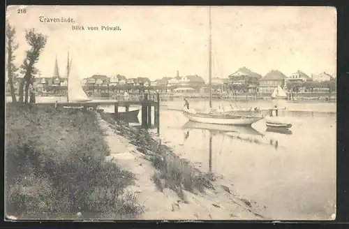 AK Travemünde, Blick vom Priwall