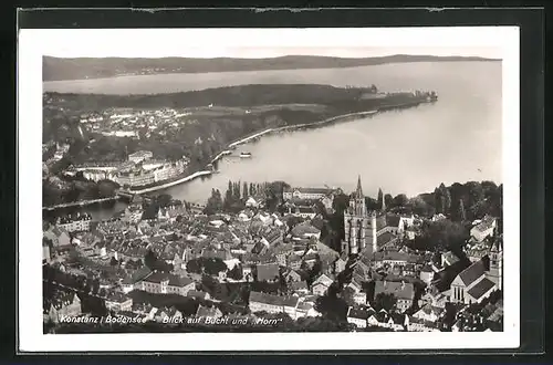 AK Konstanz /Bodensee, Blick auf Bucht und Horn