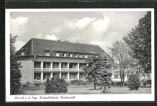 AK Hennef a. d. Sieg, Kneippkurhaus, Rückansicht