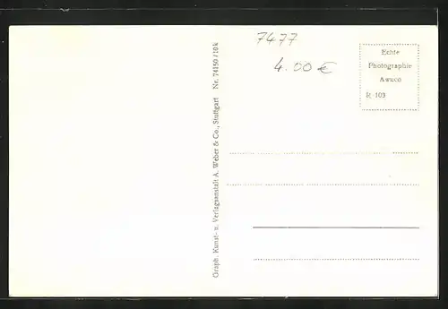 AK Tailfingen, Gesamtansicht vom Ort mit Umgebung