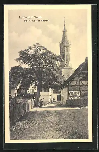 AK Urach, Partie aus der Altstadt