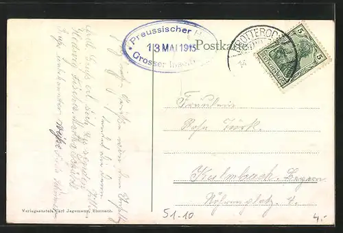 AK Dorfschöne in thüringischer Tracht