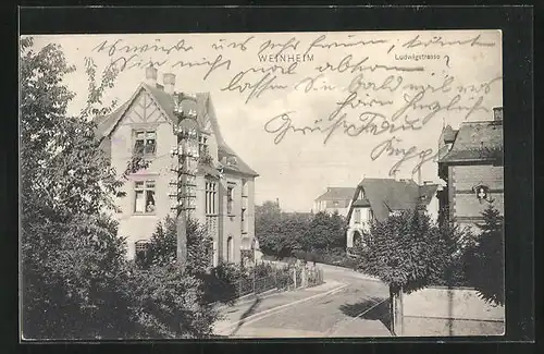 AK Weinheim, Partie in der Ludwigstrasse