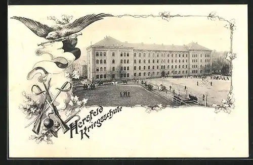 AK Hersfeld, Kriegsschule mit Exerzierplatz