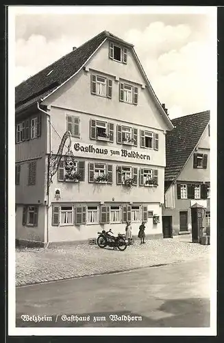 AK Welzheim, Gasthaus zum Waldhorn