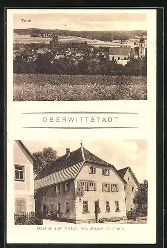 AK Oberwittstadt, Gasthof zum Hirschen, Totalansicht