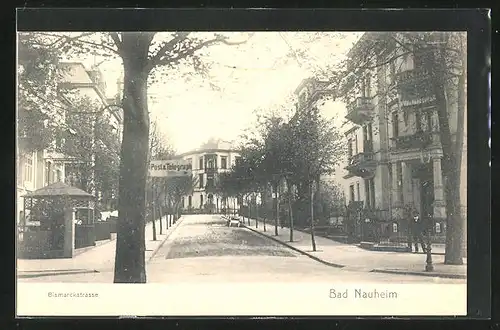 AK Bad Nauheim, Blick in die Bismarckstrasse