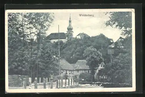 AK Weidenberg, Strassenpartie gegen Kirche