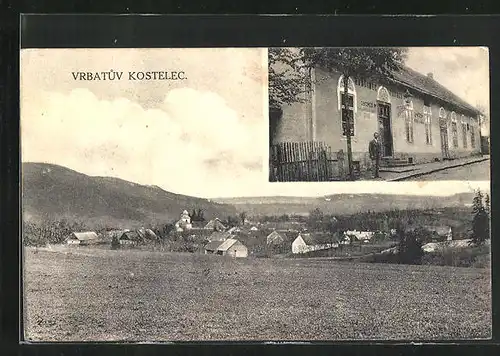 AK Vrbatuv Kostelec, Gasthaus, Ortspartie