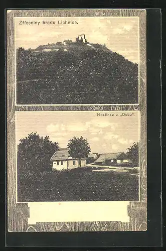 AK Tremosnice, zrícenina hradu lichnice, Hostinec u Dubu
