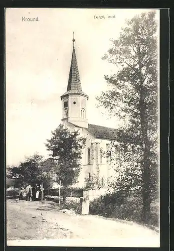 AK Krouna, Evangel. kostel