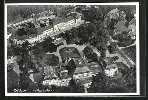 AK Bad Elster, Fliegeraufnahme mit Park