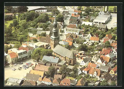 AK Tönning /Eider, Fliegeraufnahme von St. Laurentius