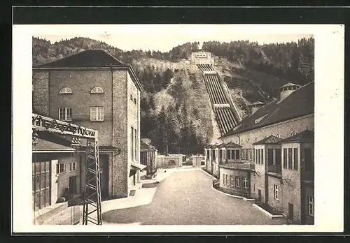 AK Walchenseewerk, Werkhof gegen Süden