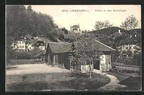 AK Bad Liebenzell, Partie in den Kuranlagen