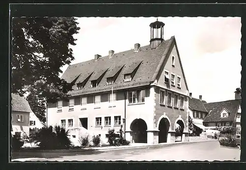AK Oberlenningen /Kreis Nürtingen, Rathaus