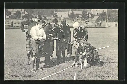 AK Armée Anglaise, Lanceurs de poids, Britische Soldaten im Kilt