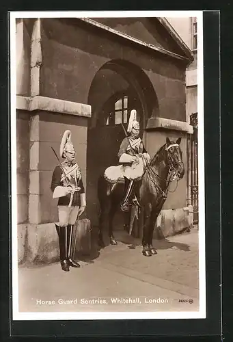 AK London, Horse Guard Sentries, Whitehall, britische Wache