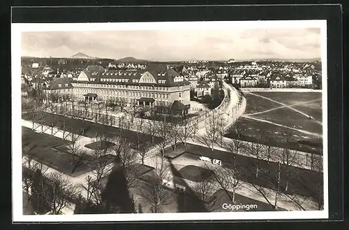 AK Göppingen, Strassenpartie mit Mörike-Oberschule