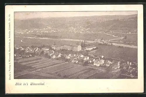AK Wiesenthal / Lörrach, Blick auf den Ort