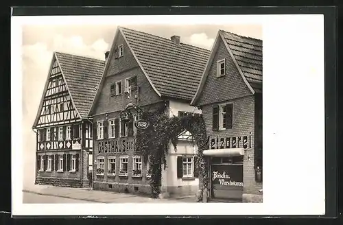 AK Gerlingen, Gasthof u. Metzgerei z. Krone