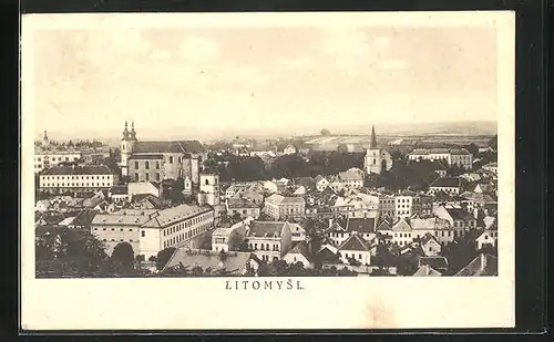 AK Leitomischl / Litomysl, Teilansicht der Stadt