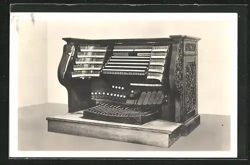 AK Passau, Hauptspieltisch der grossen Domorgel