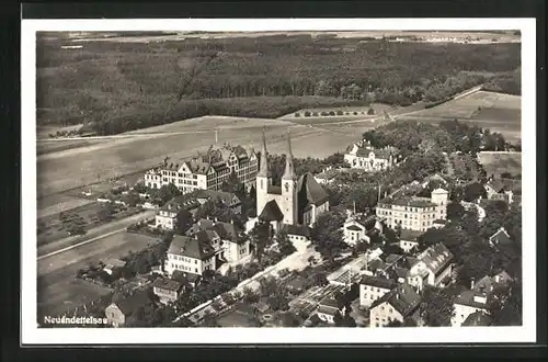 AK Neuendettelsau, Teilansicht mit Kirche