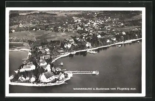 AK Wasserburg a. B., Fliegeraufnahme des gesamten Ortes