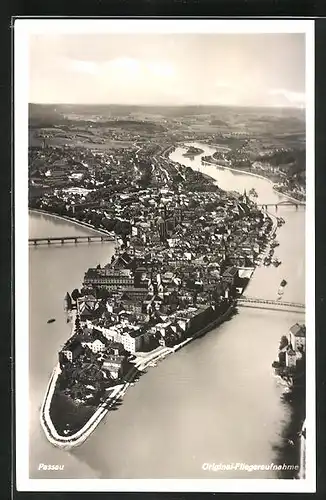 AK Passau, Orginal Fliegeraufnahmen