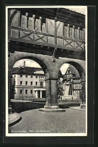 AK Braunschweig, Motiv am Burgplatz