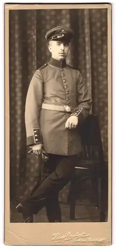 Fotografie Hans Baudert, Cüstrin-Neustadt, Soldat in Uniform Inf.-Rgt. 48