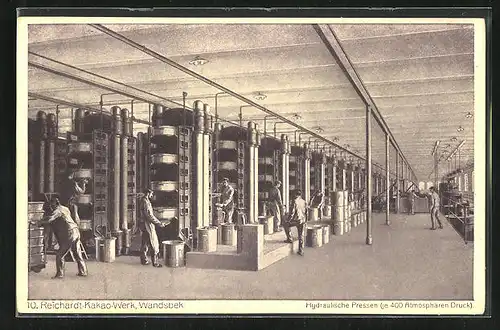 AK Wandsbek, Reichardt-Kakao-Werk, Hydraulische Pressen