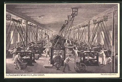 AK Wandsbek, Reichardt-Kakao-Werk, Porzellanwalzwerke