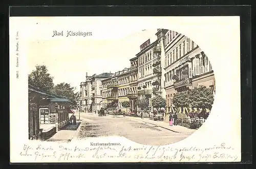 AK Bad Kissingen, Kurhausstrasse mit Geschäft