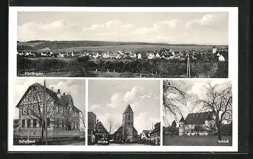 AK Hirrlingen, Schulhaus, Kirche, Schloss