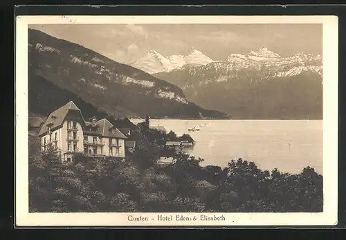 AK Gunten, Hotel Eden & Elisabeth