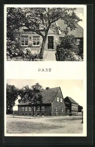 AK Päse, Geschäftshaus Ernst A. Wiedenroth, Schaltstation