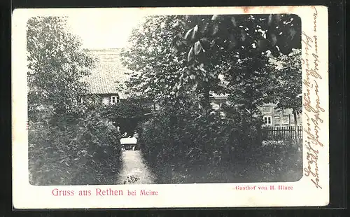 AK Rethen bei Meine, Gasthof von H. Hinze