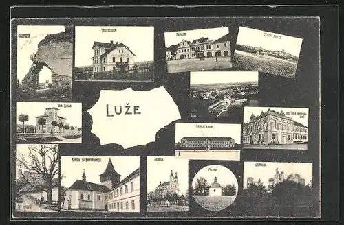 AK Luze, Sanatorium, Villa Eliska, Chlomek