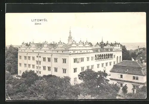 AK Leitomischl / Litomysl, Zámek, Ansicht vom Schloss