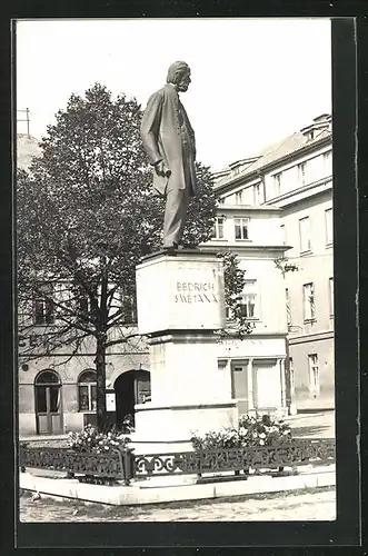 AK Leitomischl / Litomysl, Pomnik B. Smetany