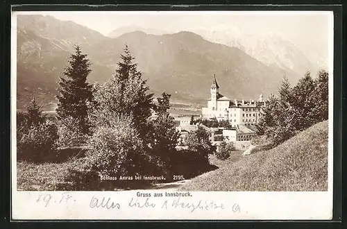 Foto-AK Fritz Gratl: Innsbruck, Schloss Amras